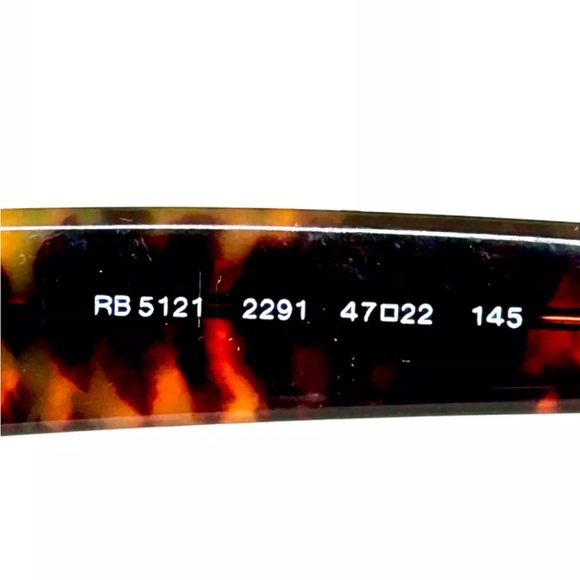 ***SOLD*** Ray-Ban Wayfarer RB 5121 2291 Eyeglasses Frame Brown Tortoise - Picture 4 of 10